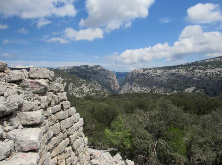 La gola di Gorropu vista da Nuraghe Mereu, Supramonte di Orgosolo