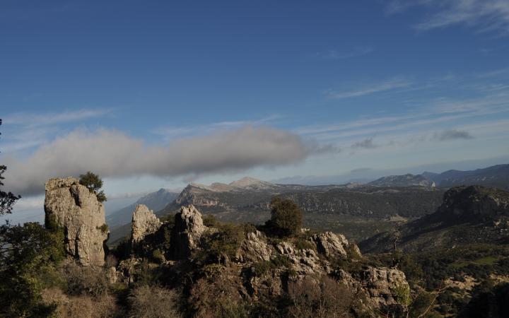 Vista del Supramonte di Orgosolo da Monte Novo San Giovanni